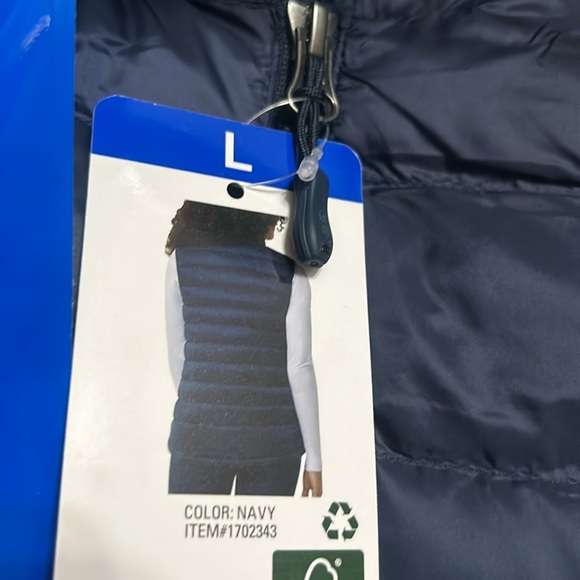 32 Degrees Puff Vest Blue size L  NWT - Picture 6 of 7